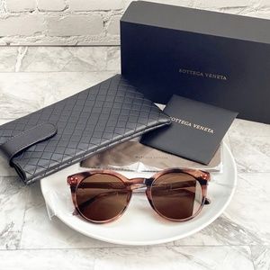 NEW Bottega Veneta Core Round Retro Sunglasses